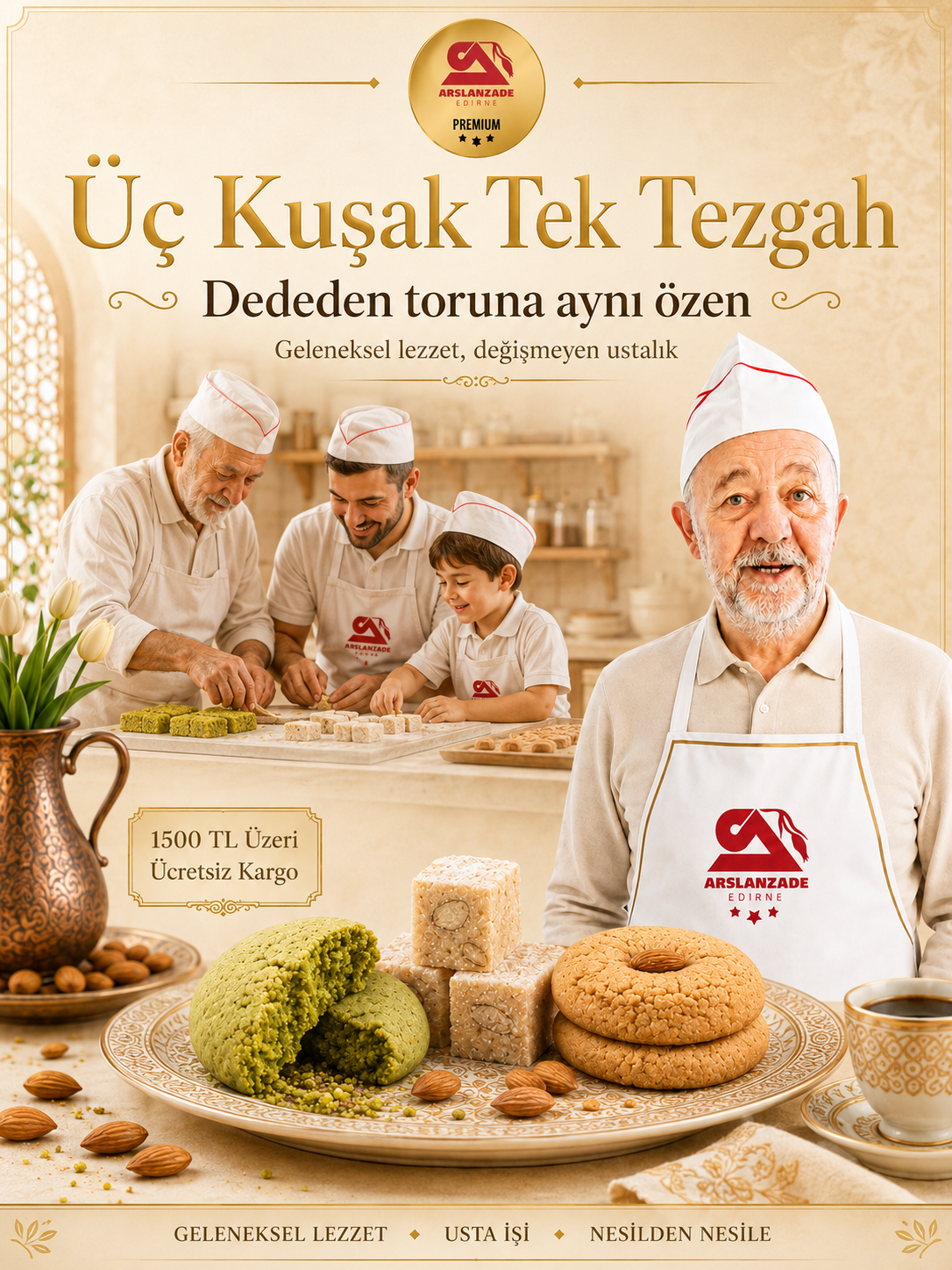 Dededen toruna, aynı özen